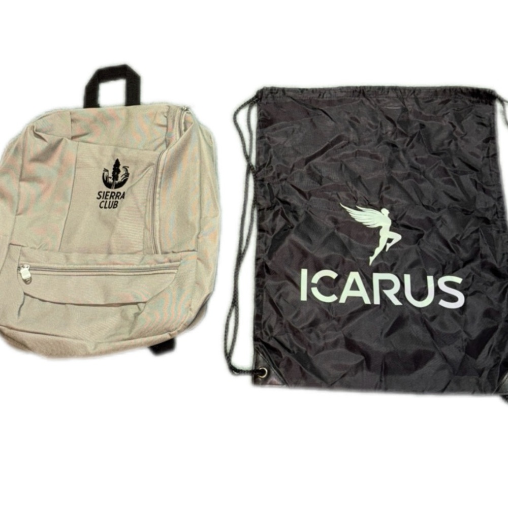 New Sierra Club Olive Laptop Backpack – 17” Padded Compartment + Shoe Bag Gift